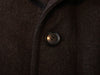 Hugo Boss Dark Brown Wool Blend Twill Cox Over Coat