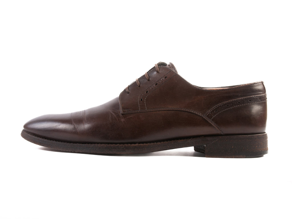Ermenegildo Zegna Brown Derby Shoes