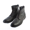 Hudson Washed Black Leather Boots