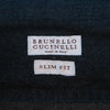Brunello Cucinelli Grey Flannel Slim Fit Shirt