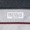 Brunello Cucinelli Grey Pleated Wool Trousers