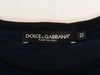 Dolce & Gabbana Navy Blue Silk T-Shirt