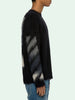 Off-White Black Brushed Mohair Sweater