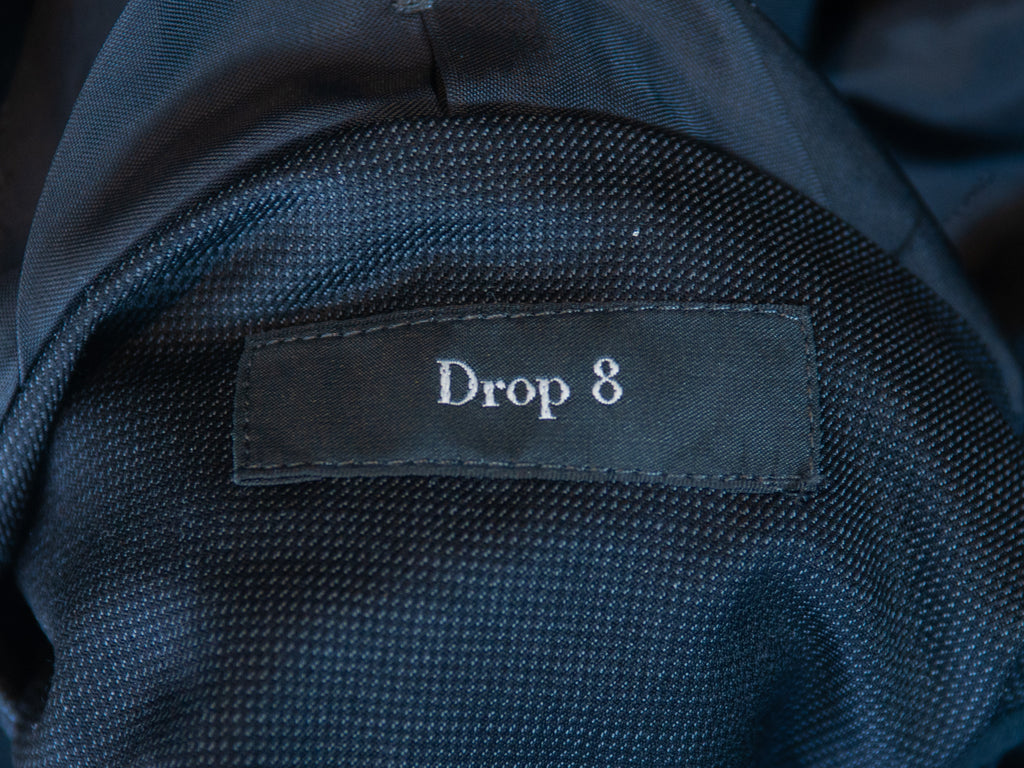 ZZegna Charcoal Grey Drop8 Peak Lapel Suit