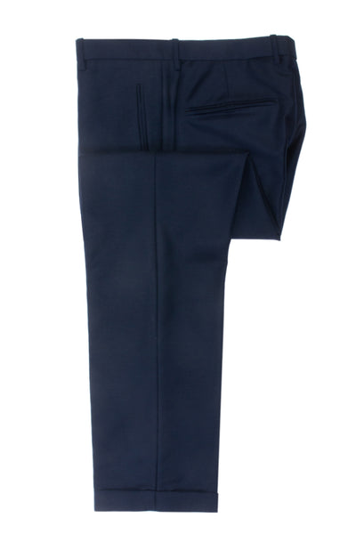 Jil Sander Navy Blue Wool Mohair Trousers
