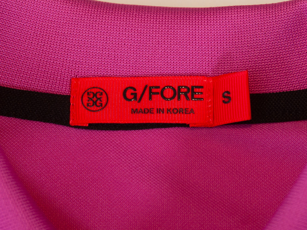 G-Fore Fuchsia Tipped Polo Shirt