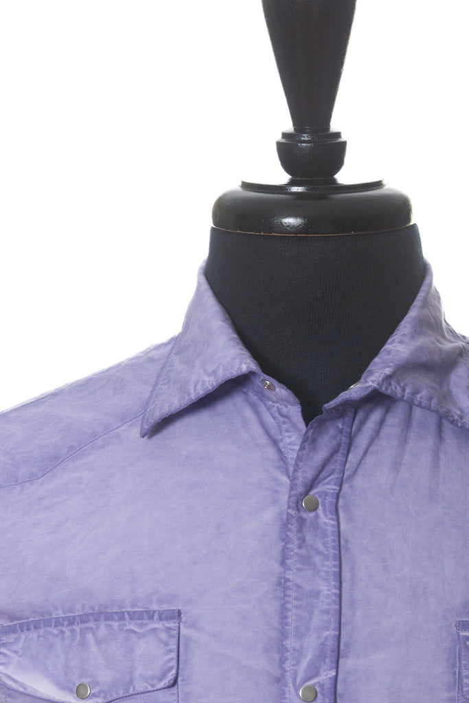 Massimo Alba Purple Dip Dyed Shirt