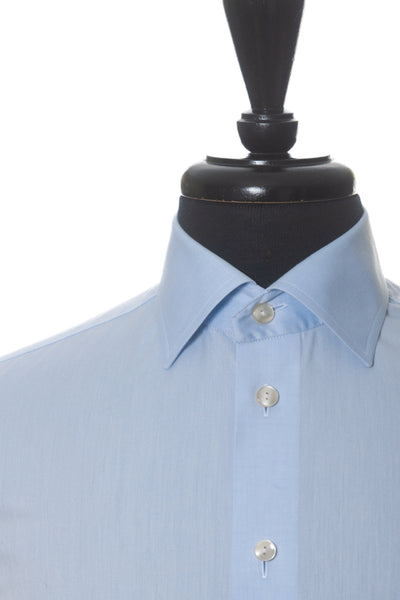 Eton Blue Contemporary Fit French Cuff Shirt