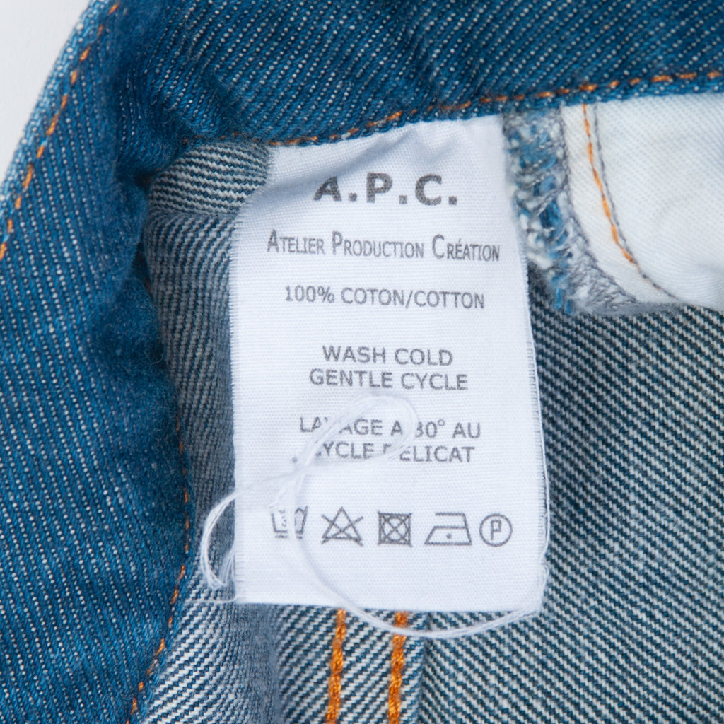 APC Blue Petit New Standard Button Fly Jeans