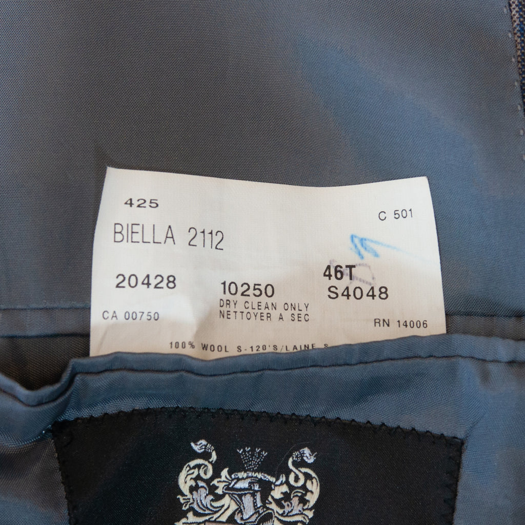 Coppley Dark Grey Check Biella Blazer