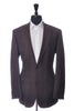 Hugo Boss Merlot on Brown Check Cashmere Paolini Blazer