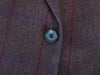 Hugo Boss Merlot on Brown Check Cashmere Paolini Blazer