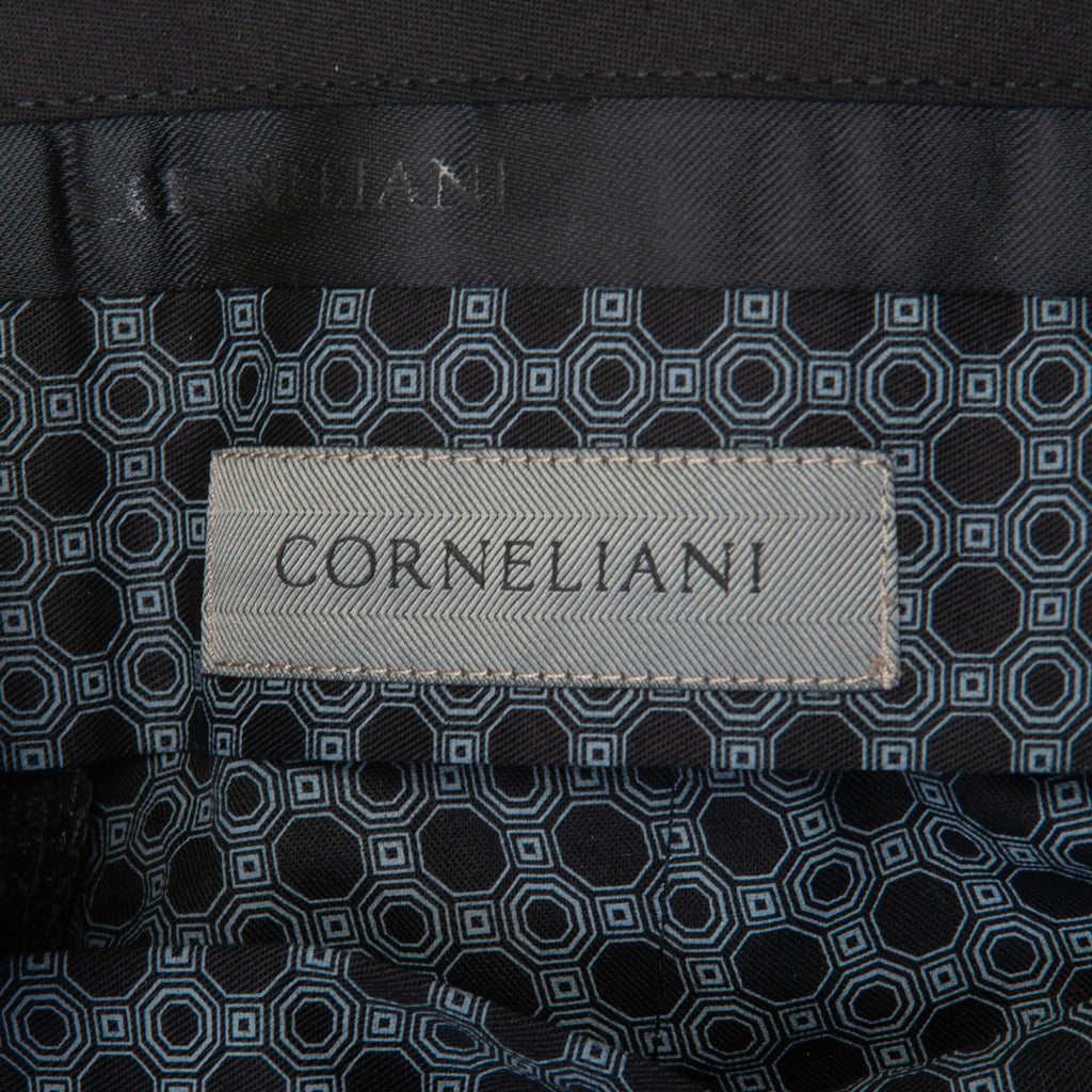 Corneliani Grey 17.25 Microns Wool Twill Pants