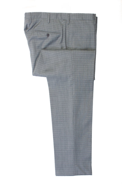 Incotex Grey Check Classic Fit Pattern Benson Pants