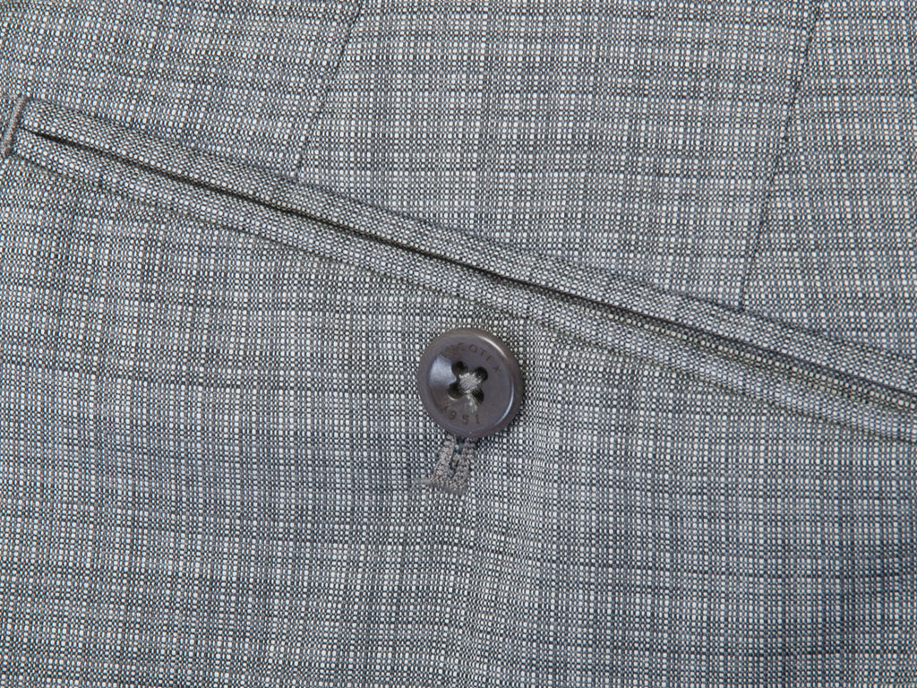 Incotex Grey Check Classic Fit Pattern Benson Pants