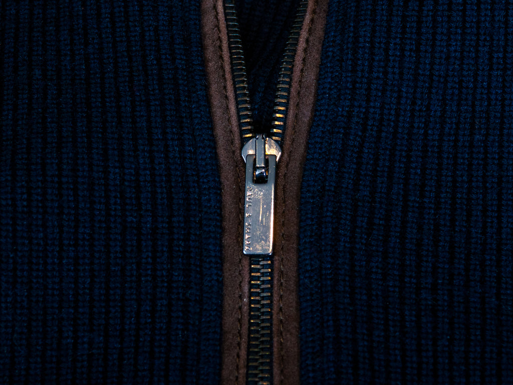 Paul & Shark Navy Blue Knit Jacket