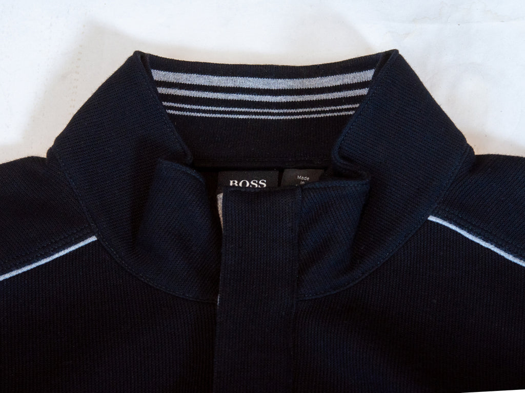 Hugo Boss Black Picano_21 Quarter Zip Knit Jacket