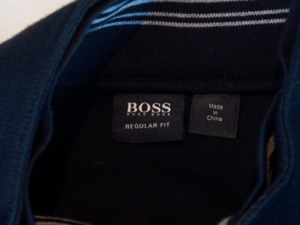 Hugo Boss Black Picano_21 Quarter Zip Knit Jacket
