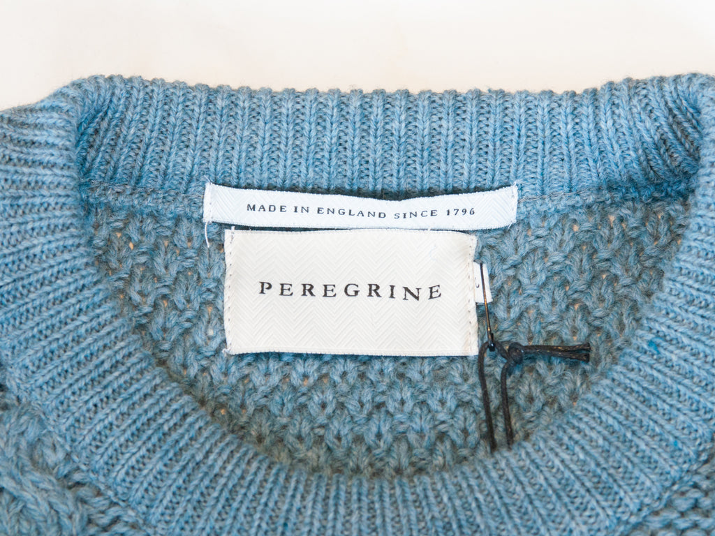 Peregrine Seafoam Picton Cable Knit Sweater
