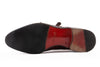 Santoni Oxblood Red Double Monk Strap Shoes