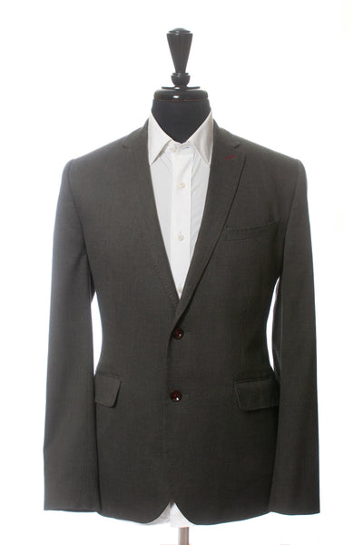 Ted Baker London Dark Grey Twill Abach Blazer