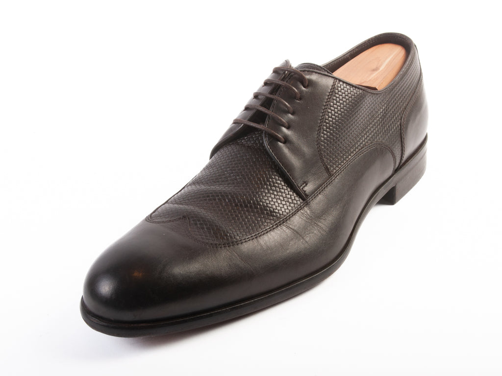 Hugo Boss Made in Italy Brown Derby Shoes