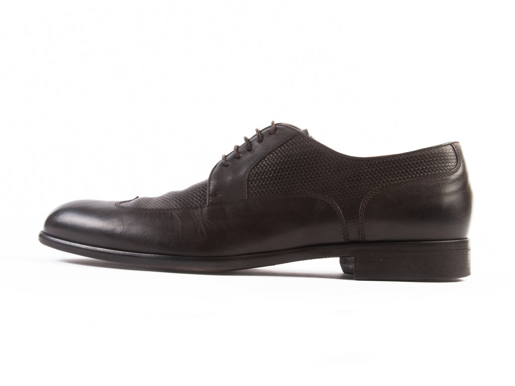 Hugo Boss Made in Italy Brown Derby Shoes