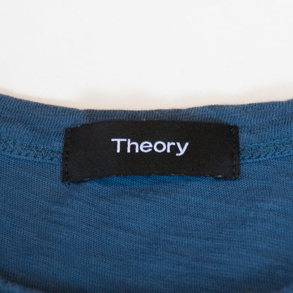 Theory Medium Blue Gaskell Nebulous Pocket T-Shirt