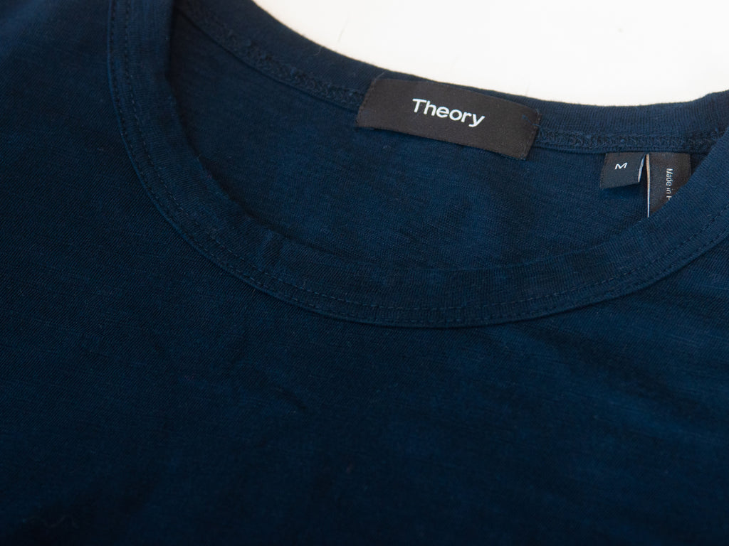 Theory Navy Blue Crew Neck T-Shirt