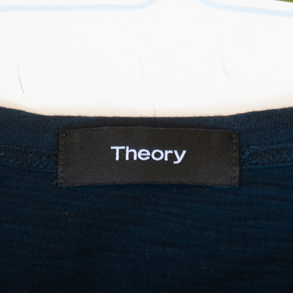 Theory Navy Blue Crew Neck T-Shirt