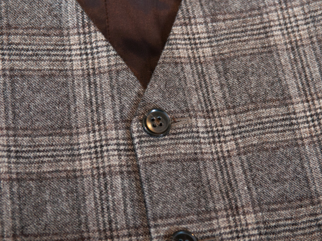Empire 1917 Brown on Grey Check Vest