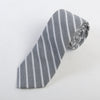 Spier & Mackay Grey Striped Cotton Tie