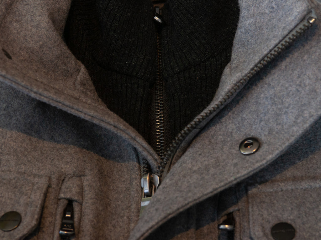 Michael Kors Grey Wool Blend Coat