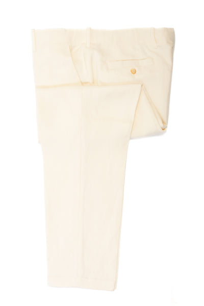 John Varvatos Vanilla Linen Blend Trousers