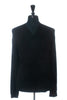 Saks Fifth Avenue NWT Black Merino Wool V-Neck Sweater