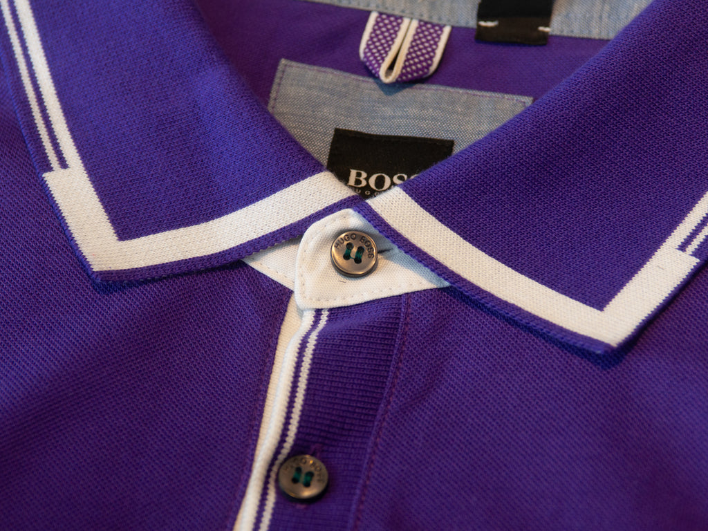 Hugo Boss Purple Regular Fit Pima Cotton Polo Shirt