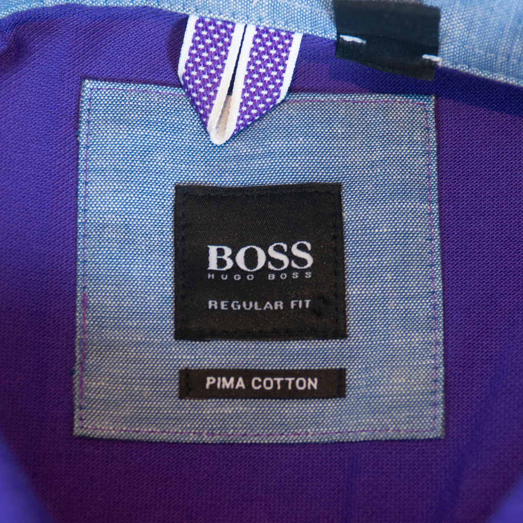 Hugo Boss Purple Regular Fit Pima Cotton Polo Shirt