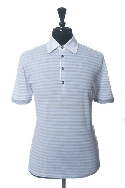 Hugo Boss Grey Striped Regular Fit Don_04 Polo Shirt