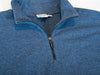 Armani Collezioni Blue Quarter Zip Sweater