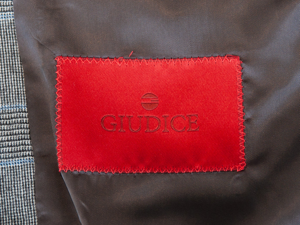 Giudice Grey Check Parma 2 Button Oliver Blazer