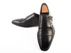 Harry Rosen Made in Italy Black Double Monk Strap Shoes