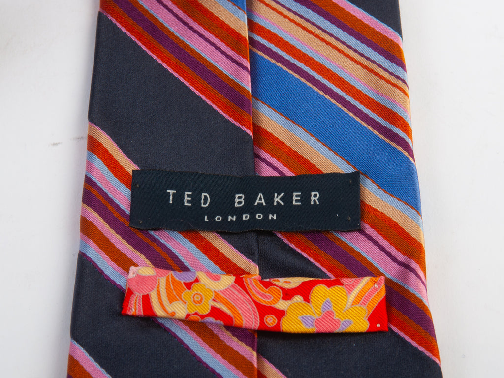 Ted Baker Multi Colored Striped Tie