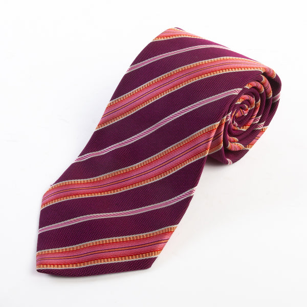 Hugo Boss Pink Striped Tie
