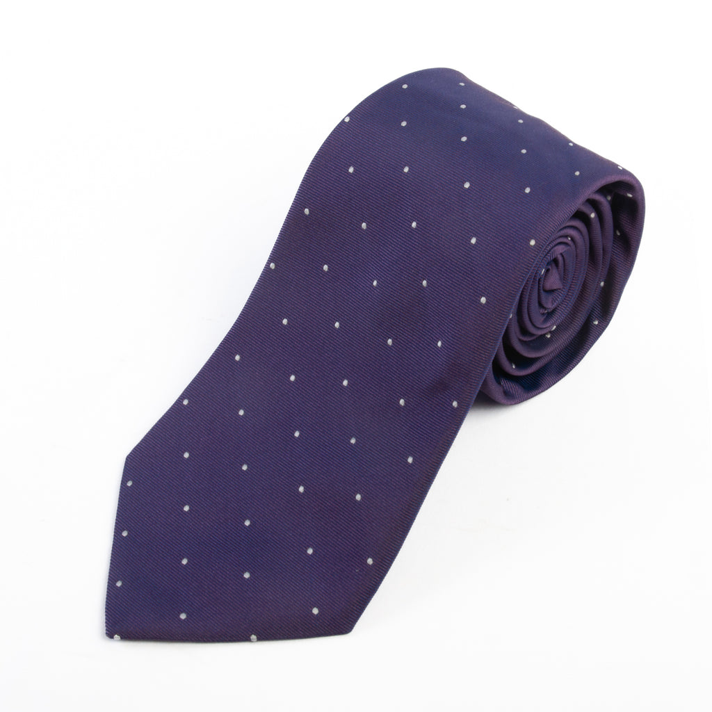 Hugo Boss Purple Polka Dot Tie