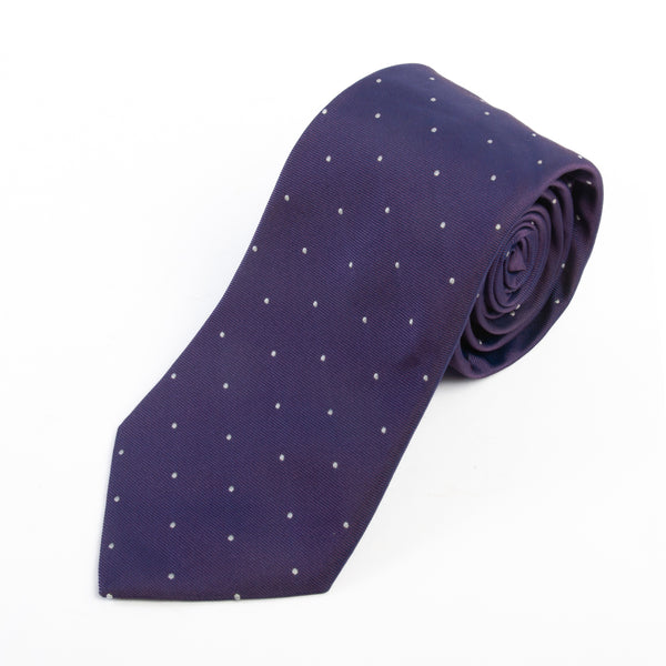 Hugo Boss Purple Polka Dot Tie