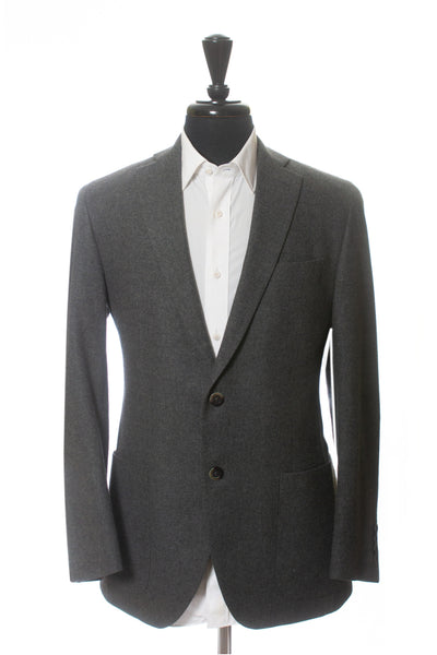 The Helm Grey Cashmere Blend Flannel Blazer