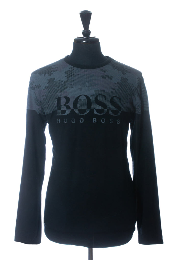 Hugo Boss Black Togn4 Graphic Print Long Sleeve T-Shirt
