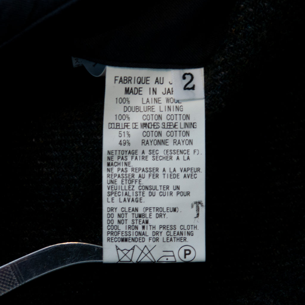Y’s Yohji Yamamoto Grey Tweed Trench Coat