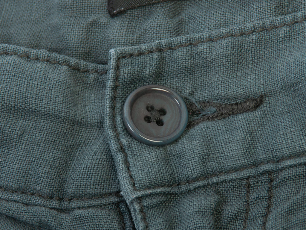 John Varvatos Slate Grey Washed Linen Shorts