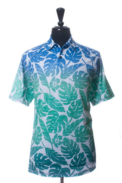 Tommy Bahama Island Zone Blue Floral Print Short Sleeve Shirt